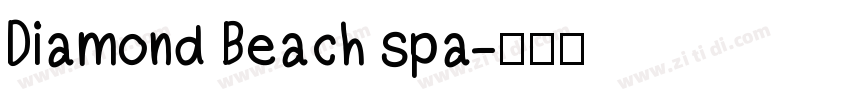 Diamond Beach spa字体转换